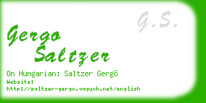 gergo saltzer business card